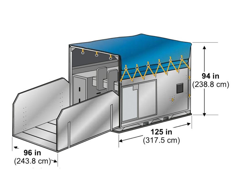 HMA horse box on P6P pallet base